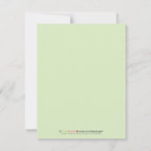 ああ、ベビー! 渦巻形のなベビーシャワーの招待状(賢人) 招待状 (裏面)