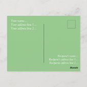 「ああ。ペテン師。そして全ては…」ツリーとプレゼント ポストカード (裏面)