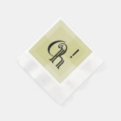 ああ！モダンとエレガントClassiy Sublesse誕生日 縁ありカクテルナプキン (角)