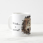 ああ…リスだ!注目ユーモア コーヒーマグカップ (正面左)