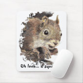 ああ…リスだ!注目ユーモア マウスパッド (マウス)