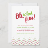 ああ、何おもしろいクリスマスホリデーパーティー招待状 招待状 (正面)