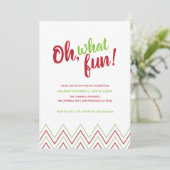 ああ、何おもしろいクリスマスホリデーパーティー招待状 招待状 (スタンド正面)