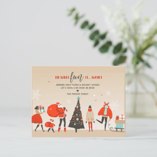 ああ、何のおもしろいだったの？ |過去のクリスマス休暇 ポストカード (スタンド正面)