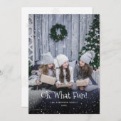 ああ、何のおもしろい写真クリスマスホリデーカード シーズンカード (正面/裏面)