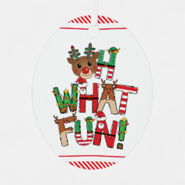 ああ、何のおもしろい（写真を追加）クリスマスライト メタルオーナメント