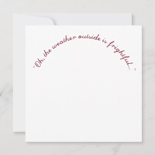 「ああ、外の天気は素晴らしい…」 (裏面)