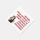 「ああ、女の子！」 カクテルおもしろいナプキンス スタンダードカクテルナプキン (角)