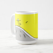 「ああ、嬉しい!新しい日…」 15ozコーヒーマグ コーヒーマグカップ (正面左)