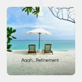 ああ…定年セラミックオーナメント メタルオーナメント (正面)