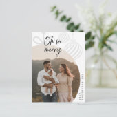 ああ、家族のメリー写真、クリスマスグリーティング ポストカード (スタンド正面)