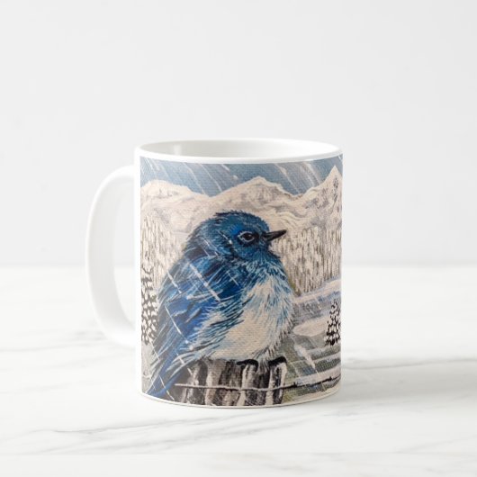 ああ、寒い! コーヒーマグカップ (正面左)