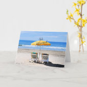 ああ…引退、ビーチの日。 カード (黄色い花)