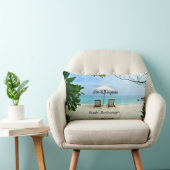 ああ…引退、リラックスのビーチシーン ランバークッション (椅子)