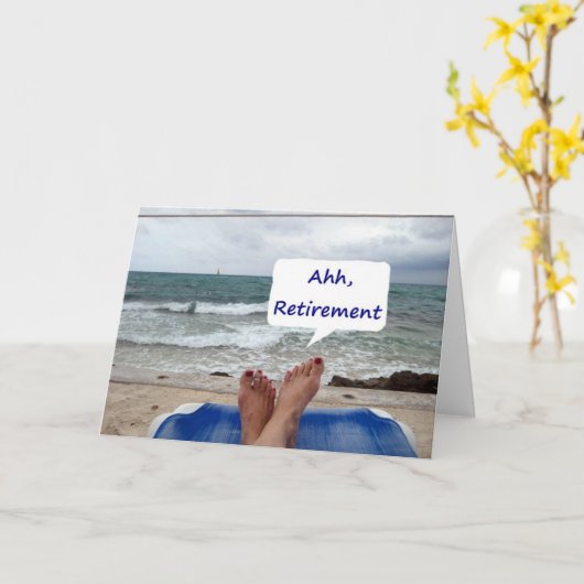 ああ、引退=良い！ カード (黄色い花)