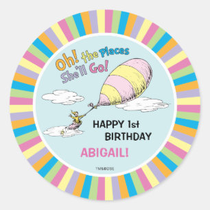 ああ、彼女が行く場所!-最初の誕生日 ラウンドシール