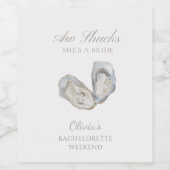 ああ、彼女は花嫁のバチェロレッテだ ワインラベル (シングルラベル)