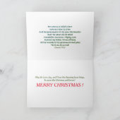 ああ、彼来に敬愛しよう、イエス・クリスマスベビー シーズンカード (内部)