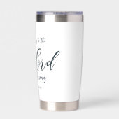 ああ、新しい歌を主に歌いなさい。鳥と家 保温保冷タンブラー (背面)