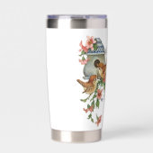 ああ、新しい歌を主に歌いなさい。鳥と家 保温保冷タンブラー (正面)