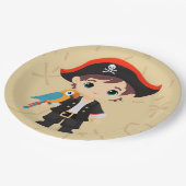 ああ！海賊少年バースデーパーティー ペーパープレート (アングル)