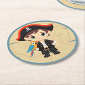 ああ!海賊少年バースデーパーティー ラウンドペーパーコースター (アングル)