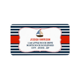 ああ、男の子だ！ボー航海のトベビーシャワーラベル ラベル