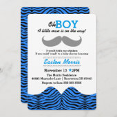 ああ、男の子は赤ちゃんシャワーの途中にある 招待状 (正面/裏面)