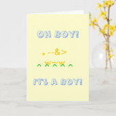 ああ、男の子! 男の子よ! カード (黄色い花)