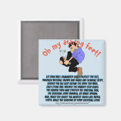 「ああ、痛む足よ！」 マグネット (正面/裏面)