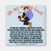 「ああ、痛む足よ！」 マグネット (正面)