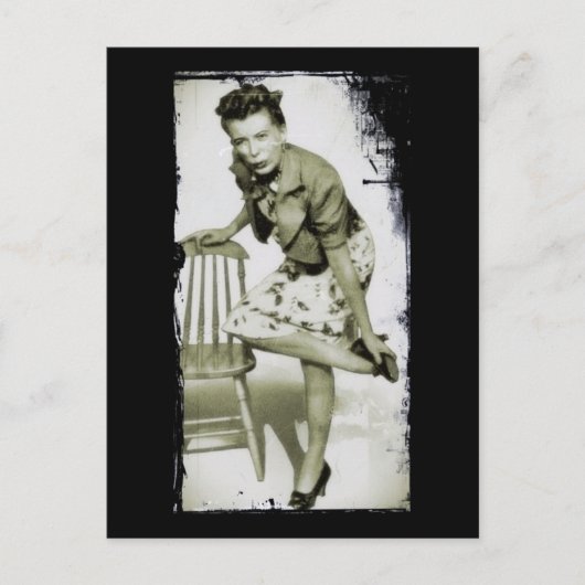 「ああ、痛む足 ポストカード (正面)