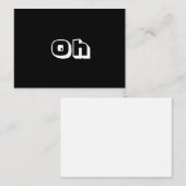 ああ、白黒はっきりしたカーモダンド アドバイスカード (正面/裏面)