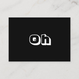 ああ、白黒はっきりしたカーモダンド アドバイスカード