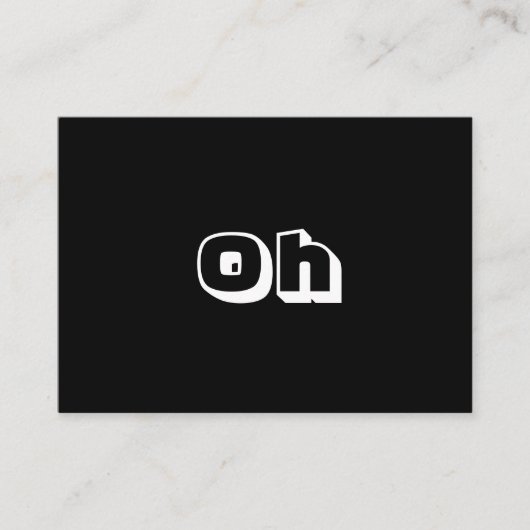 ああ、白黒はっきりしたカーモダンド アドバイスカード (正面)