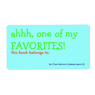 ああ、私のお気に入りの1つ！ ラベル