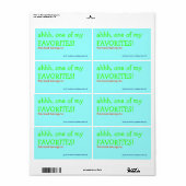 ああ、私のお気に入りの1つ！ ラベル (フルシート)