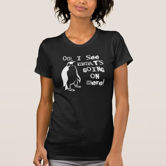 ああ、私はここに起こっているものが見ます Tシャツ (正面)