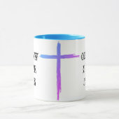 ああ、私は十字架でイエスのコーヒーマグを愛する マグカップ (中央)