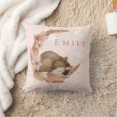 ああ、素敵な鹿と雲の星子供部屋スローPilo クッション (ブランケット)