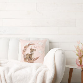 ああ、素敵な鹿と雲の星子供部屋スローPilo クッション