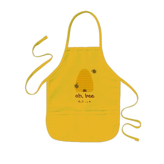 ああ、蜂のはちの巣! 子供用エプロン (正面)