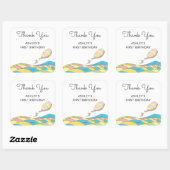 ああ！行くぞ！ガール誕生日サンキューユー スクエアシール (シート)