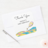 ああ！行くぞ！ガール誕生日サンキューユー スクエアシール (封筒)