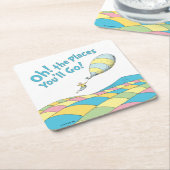 ああ！行くぞ！ボーイ誕生日 スクエアペーパーコースター (アングル)