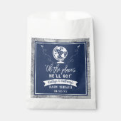 「ああ、行く場所だ!」 旅行マップ赤ちゃんシャワー フェイバーバッグ (正面)