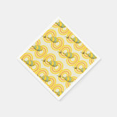 ああ、行く場所 | オレンジパターン スタンダードカクテルナプキン (角)