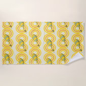 ああ、行く場所 | オレンジパターン ビーチタオル (正面)