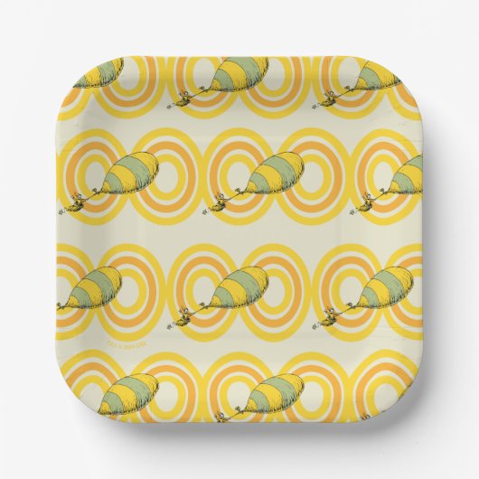 ああ、行く場所 | オレンジパターン ペーパープレート (正面)