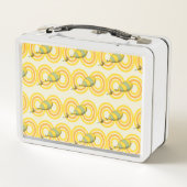 ああ、行く場所 | オレンジパターン メタルランチボックス (裏面)